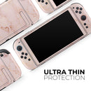Rose Gold Marble Stone // Premium Vinyl Wrap Skin Kit Compatible with the Nintendo Switch 2