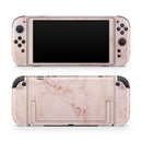 Rose Gold Marble Stone // Premium Vinyl Wrap Skin Kit Compatible with the Nintendo Switch 2