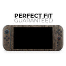 Rough Textured Dark Wooden Planks // Premium Vinyl Wrap Skin Kit Compatible with the Nintendo Switch 2
