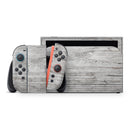 Rough White Wood // Premium Vinyl Wrap Skin Kit Compatible with the Nintendo Switch 2