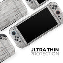 Rough White Wood // Premium Vinyl Wrap Skin Kit Compatible with the Nintendo Switch 2