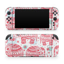 Sacred Red Elephant and Polkadots // Premium Vinyl Wrap Skin Kit Compatible with the Nintendo Switch 2