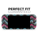 Sharp Pink & Teal Chevron Pattern // Premium Vinyl Wrap Skin Kit Compatible with the Nintendo Switch 2