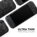 Shattered Black Polygon // Premium Vinyl Wrap Skin Kit Compatible with the Nintendo Switch 2