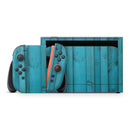 Signature Blue Wood Planks // Premium Vinyl Wrap Skin Kit Compatible with the Nintendo Switch 2