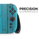 Signature Blue Wood Planks // Premium Vinyl Wrap Skin Kit Compatible with the Nintendo Switch 2