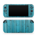 Signature Blue Wood Planks // Premium Vinyl Wrap Skin Kit Compatible with the Nintendo Switch 2