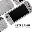 Smooth Gray Wood // Premium Vinyl Wrap Skin Kit Compatible with the Nintendo Switch 2