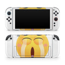 Sobbing Friendly Emoticons // Premium Vinyl Wrap Skin Kit Compatible with the Nintendo Switch 2