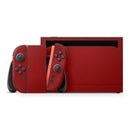 Solid Dark Red // Premium Vinyl Wrap Skin Kit Compatible with the Nintendo Switch 2