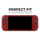 Solid Dark Red // Premium Vinyl Wrap Skin Kit Compatible with the Nintendo Switch 2