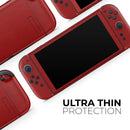 Solid Dark Red // Premium Vinyl Wrap Skin Kit Compatible with the Nintendo Switch 2