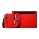 Solid Red // Premium Vinyl Wrap Skin Kit Compatible with the Nintendo Switch 2