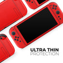 Solid Red // Premium Vinyl Wrap Skin Kit Compatible with the Nintendo Switch 2