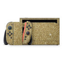 Sparkling Gold Ultra Metallic Glitter // Premium Vinyl Wrap Skin Kit Compatible with the Nintendo Switch 2