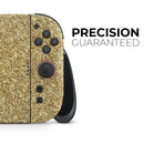 Sparkling Gold Ultra Metallic Glitter // Premium Vinyl Wrap Skin Kit Compatible with the Nintendo Switch 2