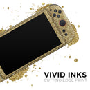 Sparkling Gold Ultra Metallic Glitter // Premium Vinyl Wrap Skin Kit Compatible with the Nintendo Switch 2
