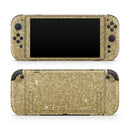 Sparkling Gold Ultra Metallic Glitter // Premium Vinyl Wrap Skin Kit Compatible with the Nintendo Switch 2