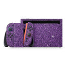 Sparkling Purple Ultra Metallic Glitter // Premium Vinyl Wrap Skin Kit Compatible with the Nintendo Switch 2