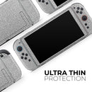 Sparkling Silver Ultra Metallic Glitter // Premium Vinyl Wrap Skin Kit Compatible with the Nintendo Switch 2