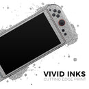 Sparkling Silver Ultra Metallic Glitter // Premium Vinyl Wrap Skin Kit Compatible with the Nintendo Switch 2