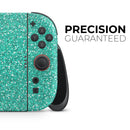 Sparkling Teal Ultra Metallic Glitter // Premium Vinyl Wrap Skin Kit Compatible with the Nintendo Switch 2