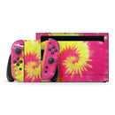 Spiral Tie Dye V2 // Premium Vinyl Wrap Skin Kit Compatible with the Nintendo Switch 2