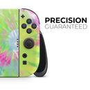 Spiral Tie Dye V7 // Premium Vinyl Wrap Skin Kit Compatible with the Nintendo Switch 2