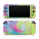 Spiral Tie Dye V7 // Premium Vinyl Wrap Skin Kit Compatible with the Nintendo Switch 2