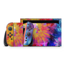 Spiral Tie Dye V8 // Premium Vinyl Wrap Skin Kit Compatible with the Nintendo Switch 2
