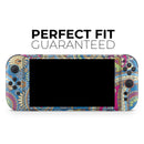 Subtle Blue & Yellow Paisley Pattern // Premium Vinyl Wrap Skin Kit Compatible with the Nintendo Switch 2