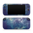 Subtle Blue and Green Nebula // Premium Vinyl Wrap Skin Kit Compatible with the Nintendo Switch 2