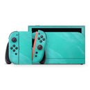 Subtle Neon Turquoise Surface // Premium Vinyl Wrap Skin Kit Compatible with the Nintendo Switch 2