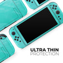 Subtle Neon Turquoise Surface // Premium Vinyl Wrap Skin Kit Compatible with the Nintendo Switch 2