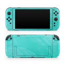 Subtle Neon Turquoise Surface // Premium Vinyl Wrap Skin Kit Compatible with the Nintendo Switch 2