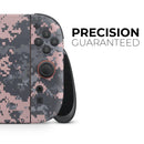 Subtle Pink and Gray Digital Camouflage // Premium Vinyl Wrap Skin Kit Compatible with the Nintendo Switch 2