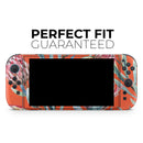 Summer Floral Coral v2 // Premium Vinyl Wrap Skin Kit Compatible with the Nintendo Switch 2