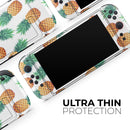 Summer Pineapple Seamless v1 // Premium Vinyl Wrap Skin Kit Compatible with the Nintendo Switch 2