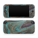 Swirling Dark Acrylic Marble // Premium Vinyl Wrap Skin Kit Compatible with the Nintendo Switch 2