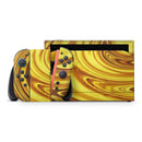Swirling Liquid Gold // Premium Vinyl Wrap Skin Kit Compatible with the Nintendo Switch 2