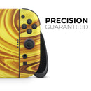 Swirling Liquid Gold // Premium Vinyl Wrap Skin Kit Compatible with the Nintendo Switch 2