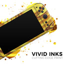 Swirling Liquid Gold // Premium Vinyl Wrap Skin Kit Compatible with the Nintendo Switch 2