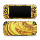 Swirling Liquid Gold // Premium Vinyl Wrap Skin Kit Compatible with the Nintendo Switch 2