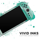 Swirling Mint Acrylic Marble // Premium Vinyl Wrap Skin Kit Compatible with the Nintendo Switch 2
