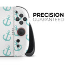 Teal Micro Anchors // Premium Vinyl Wrap Skin Kit Compatible with the Nintendo Switch 2