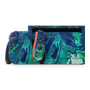 Teal Oil Mixture // Premium Vinyl Wrap Skin Kit Compatible with the Nintendo Switch 2