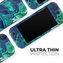 Teal Oil Mixture // Premium Vinyl Wrap Skin Kit Compatible with the Nintendo Switch 2