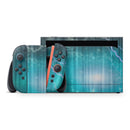 Teal Twilight Zone with Strikes of Lightening // Premium Vinyl Wrap Skin Kit Compatible with the Nintendo Switch 2