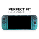 Teal Twilight Zone with Strikes of Lightening // Premium Vinyl Wrap Skin Kit Compatible with the Nintendo Switch 2