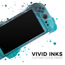 Teal Twilight Zone with Strikes of Lightening // Premium Vinyl Wrap Skin Kit Compatible with the Nintendo Switch 2
